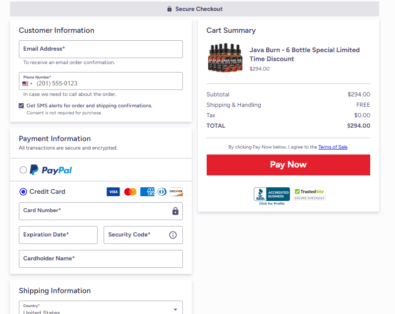 Java Burn-Secure-Checkout